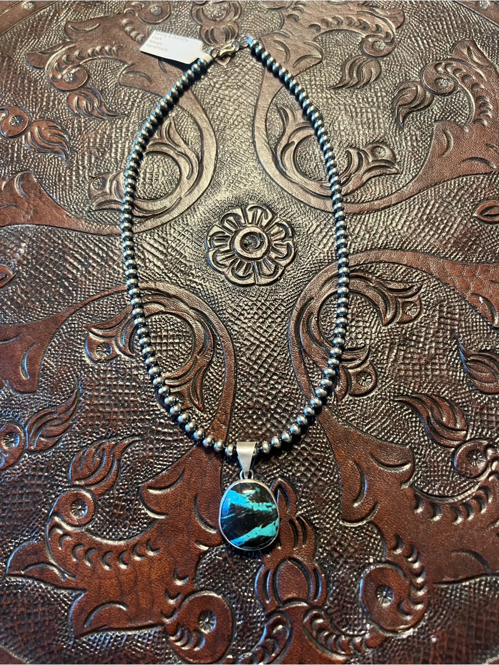 16” Navajo Pearl Necklace with pendant